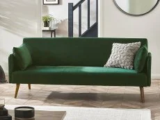 Julian Bowen Julian Bowen Andi Green Fabric Sofa Bed