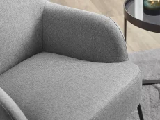 Julian Bowen Julian Bowen Davos Grey Fabric Accent Chair