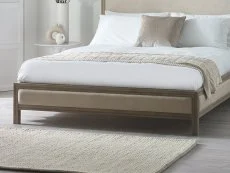 Julian Bowen Julian Bowen Lucie 5ft King Size Ivory Fabric Bed Frame