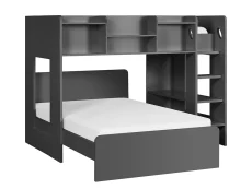 Julian Bowen Owen 3ft plus 4ft Anthracite Wooden Bunk Bed Frame