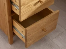 Julian Bowen Julian Bowen Coxmoor Oak 2 Drawer Bedside Table