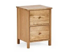 Julian Bowen Julian Bowen Coxmoor Oak 2 Drawer Bedside Table