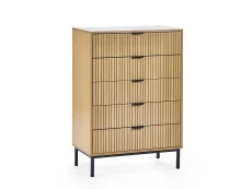 Julian Bowen Julian Bowen Sia Oak 5 Drawer Chest of Drawers