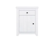 LPD LPD Havana White 1 Drawer Small Bedside Table