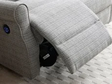 Kyoto Kyoto Baxter Grey Chenille 2 Seater Recliner Sofa