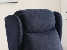 Kyoto Kyoto Fletcher Dual Motor Blue Fabric Riser Recliner Chair