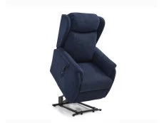 Kyoto Kyoto Fletcher Dual Motor Blue Fabric Riser Recliner Chair