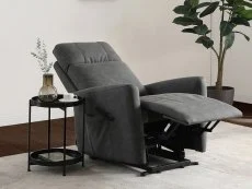 Kyoto Kyoto Parker Dual Motor Grey Faux Leather Riser Recliner Chair