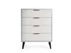 Julian Bowen Julian Bowen Alba Silk Grey 4 Drawer Chest of Drawers