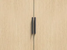 Julian Bowen Julian Bowen Alba White and Oak 2 Door Wardrobe