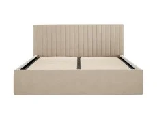 LPD LPD Berlin 6ft Super King Size Beige Velvet Fabric Ottoman Bed Frame