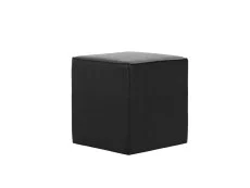 LPD LPD Bronx Black Faux Leather Side Table