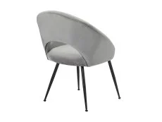 LPD LPD Lulu Set of 2 Grey Velvet Dining Chairs