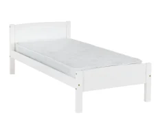 Seconique Clearance - Seconique Amber 3ft Single White Wooden Bed Frame