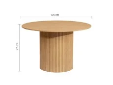 Birlea Furniture & Beds Birlea Axel 120cm Oak Dining Table