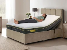 MLILY Mlily Gel Profile Ortho Pocket 1000 Electric Adjustable 6ft Super King Size Bed (2 x 3ft)