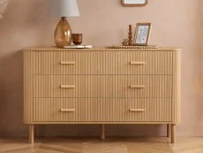 Birlea Furniture & Beds Birlea Axel Oak 3+3 Drawer Chest of Drawers