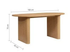 Birlea Furniture & Beds Birlea Axel 160cm Oak Dining Table