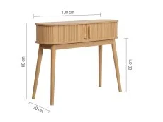 Birlea Furniture & Beds Birlea Axel Oak Storage Console Table