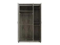 GFW Clearance - GFW Boston Grey Wood Effect 3 Door Triple Wardrobe