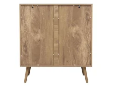 Birlea Furniture & Beds Birlea Noah Rattan and Oak 5 Drawer Chest of Drawers