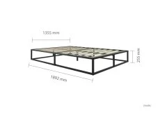 Birlea Furniture & Beds Clearance - Birlea Soho Platform 4ft6 Double Black Metal Bed Frame