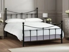 Julian Bowen Clearance - Julian Bowen Rebecca 5ft King Size Black Metal Bed Frame