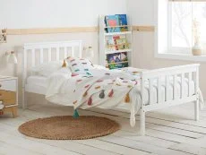 Birlea Furniture & Beds Clearance - Birlea Oxford 3ft Single White Wooden Bed Frame