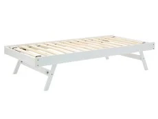 GFW Clearance - GFW Madrid 3ft Single White Wooden Trundle Under Bed Frame