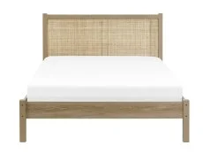 Julian Bowen Clearance - Julian Bowen Padstow 5ft King Size Rattan and Oak Wooden Bed Frame