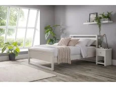 Julian Bowen Clearance - Julian Bowen Venice 4ft6 Double Surf White Wooden Bed Frame