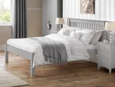 Julian Bowen Julian Bowen Barcelona 4ft6 Double Dove Grey Wooden Bed Frame (Low Footend)