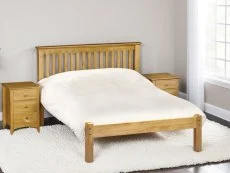 Julian Bowen Julian Bowen Barcelona 4ft6 Double Pine Wooden Bed Frame (Low Footend)