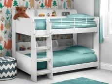 Julian Bowen Julian Bowen Domino 3ft White Wooden Bunk Bed Frame