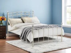 Julian Bowen Julian Bowen Sophie 4ft6 Double Ivory Metal Bed Frame