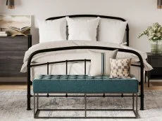 LPD LPD Halston 5ft King Size Black Metal Bed Frame