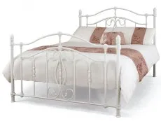 Serene Serene Nice 4ft6 Double White Metal Bed Frame