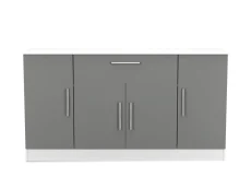 Welcome Welcome Contrast 4 Door 1 Drawer Sideboard (Assembled)