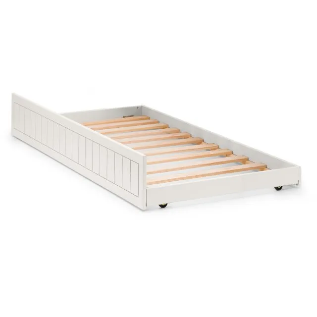Photos - Bed Julian Bowen Maine Bookcase Surf White Under  guestbeds 