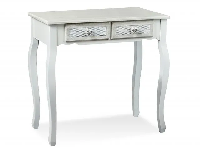 Photos - Dressing Table LPD Brittany Grey and White 2 Drawer  Assembled dressingtabl 