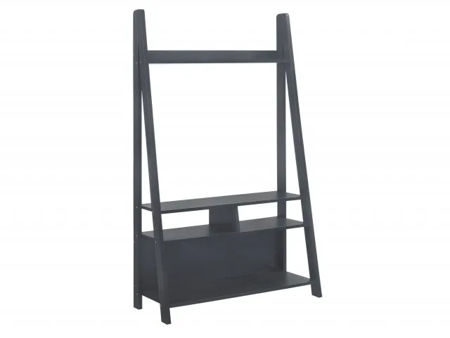 Photos - Wardrobe LPD Tiva Black Ladder TV Cabinet tvcabinets 