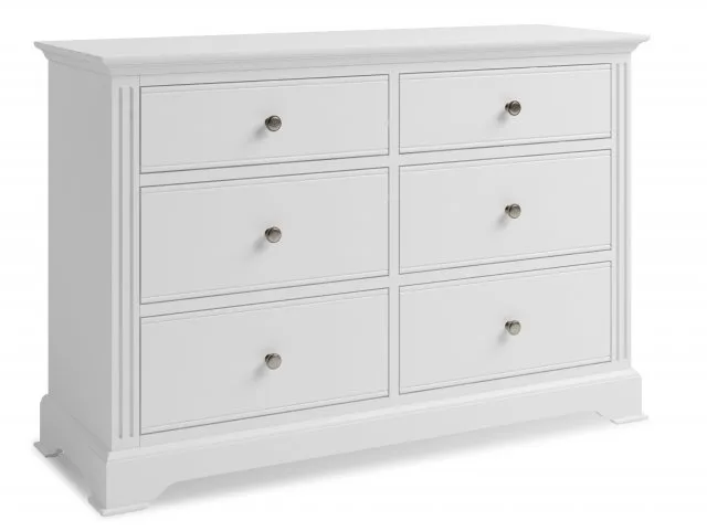 Photos - Other Furniture Kenmore Catlyn White 6 Drawer Chest of Drawers Assembled chestsofdrawers 