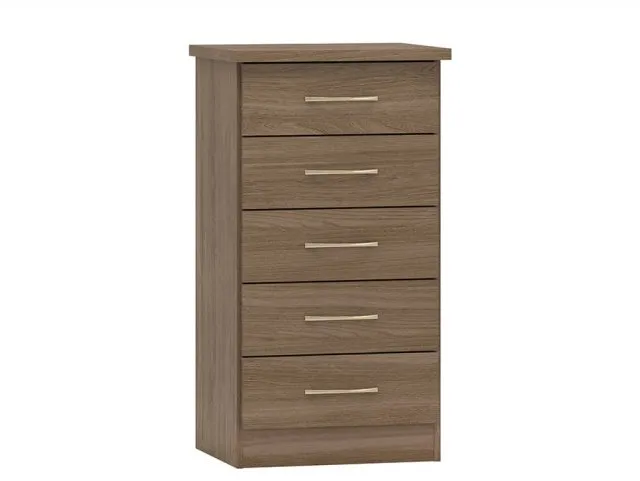 Photos - Other Furniture Seconique Nevada Rustic Oak 5 Drawer Chest of Drawers chestsofdrawers