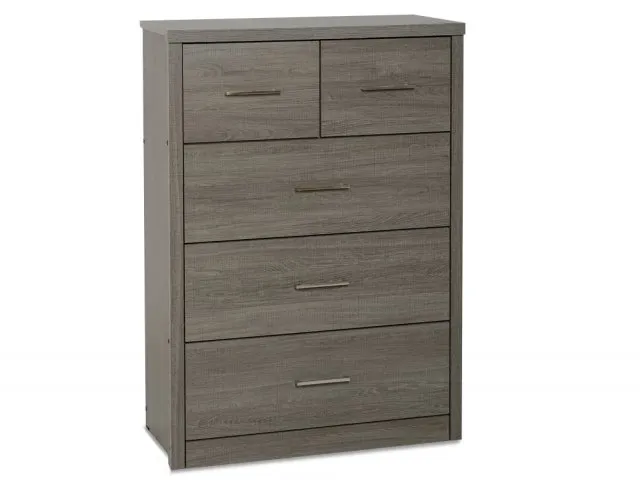 Photos - Other Furniture Seconique Lisbon Black Wood Grain Effect 32 Drawer Chest of Drawers chesto